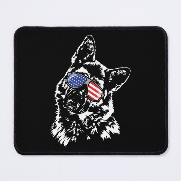 Item preview, German Shepherd American Flag Sunglasses Patriotic Dog designed and sold by dogarts.