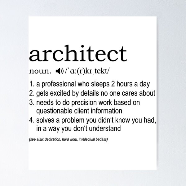 Item preview, Architect Definition - Funny Architects designed and sold by levintere.