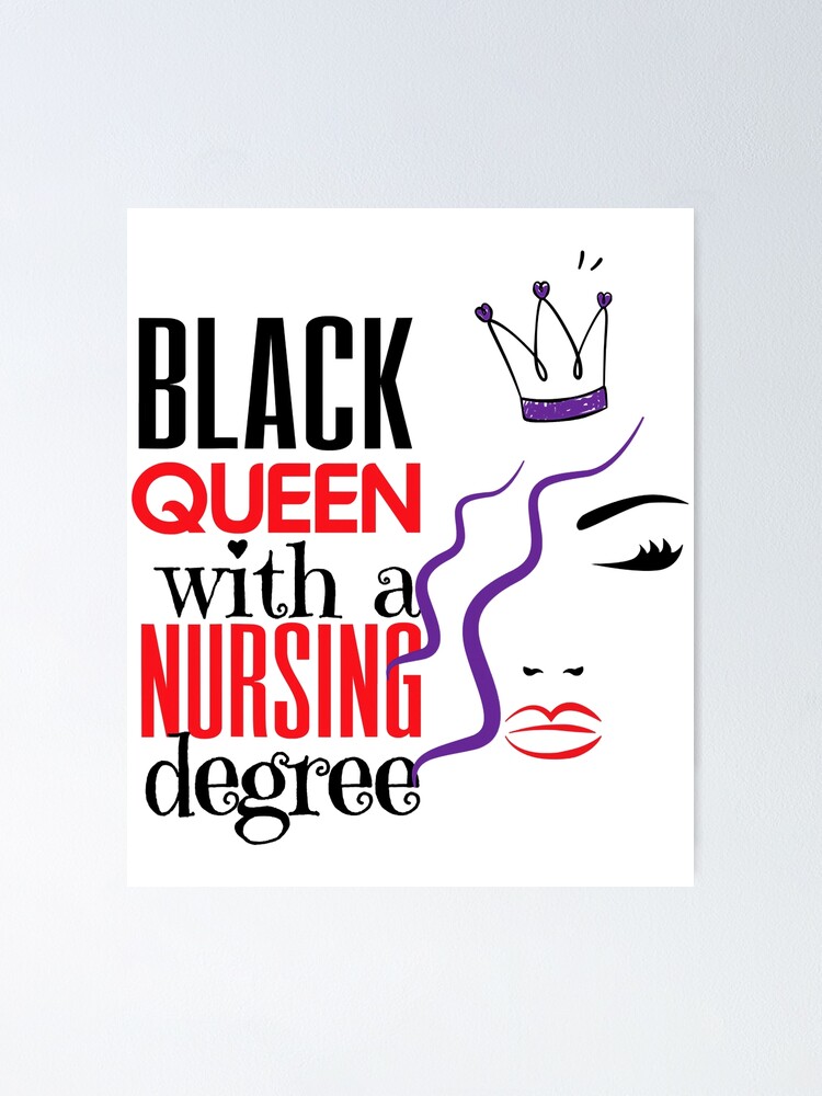 Black Queen With A Nursing Degree Nursing School Graduation RN LPN BSN black-queen-with-a-nursing-degree-nursing-school-graduation-rn-lpn-bsn