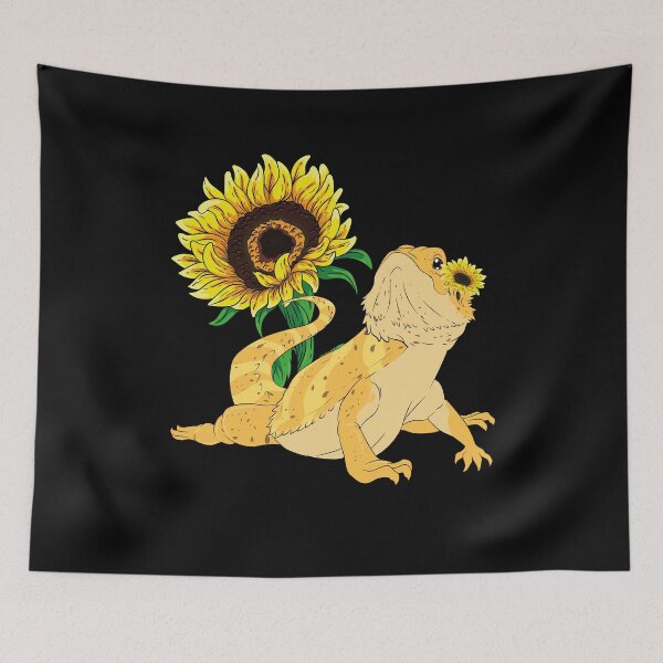 Item preview, Pet Reptile Lover Sunflower Animal Bearded Dragon designed and sold by bestshirtdesign.