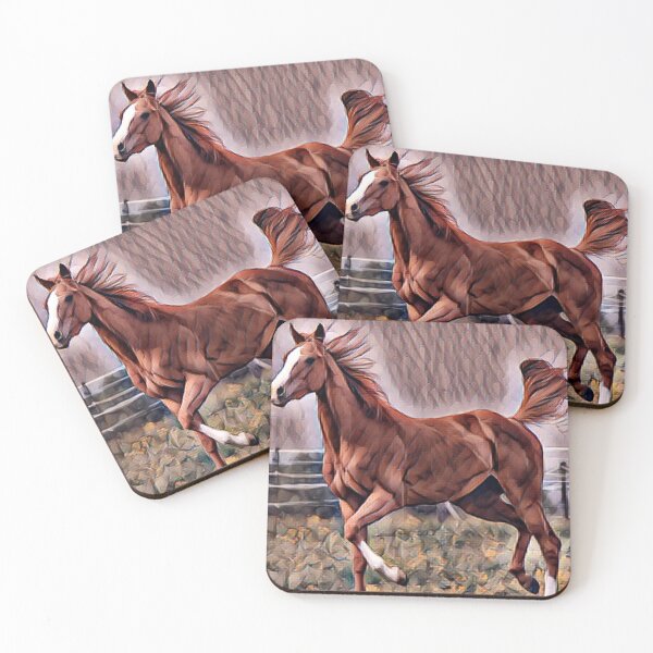 Item preview, The painting with the wild horse designed and sold by Bela Ambrus.