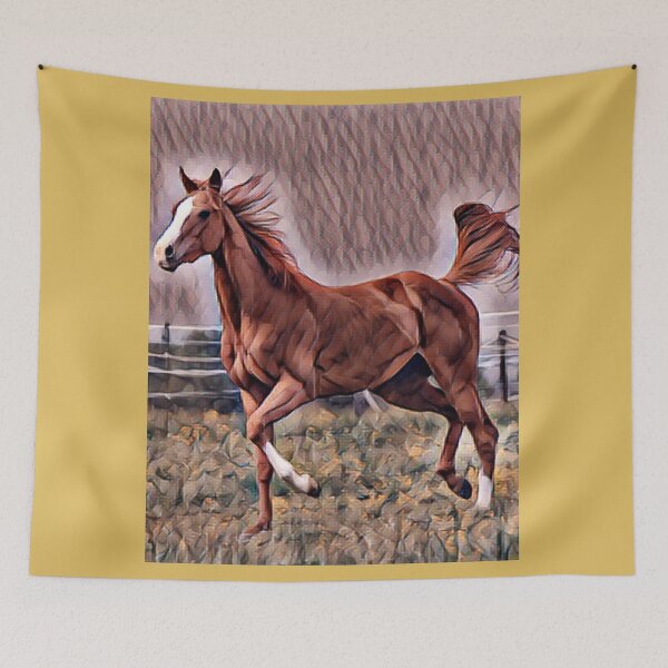 Item preview, The painting with the wild horse designed and sold by Bela Ambrus.