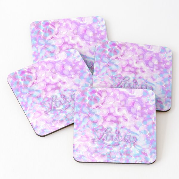 Item preview, LAIA - Personalized watercolor design with the name of LAIA, in lilac, blue, pink and purple. designed and sold by CristelDesign.