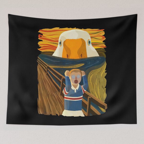 Item preview, The Honk - Goose - The Scream Famous Painting Parody, Untitled, Meme, Hjonk, Bonk, Canvas, Comic  designed and sold by JOHNPWAGNER.