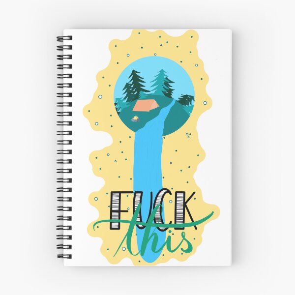 Item preview, F*ck this Camping Waterfall Trees Tent Fire designed and sold by marie-inks.