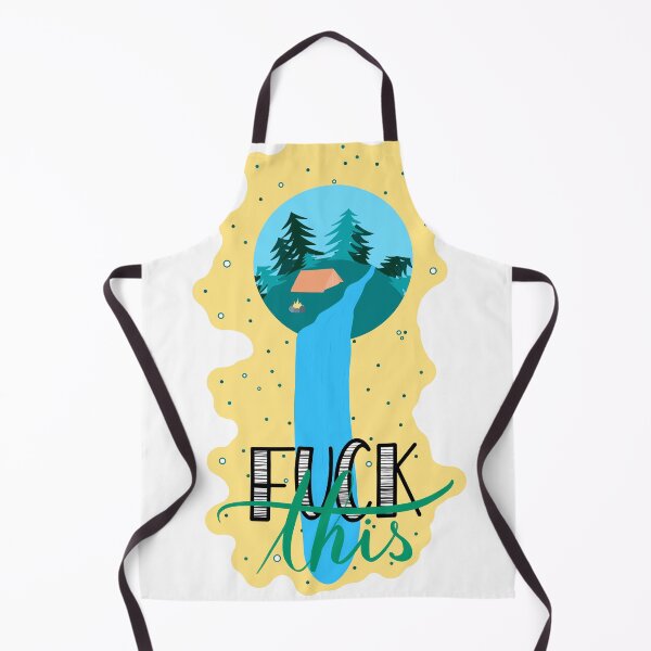 Item preview, F*ck this Camping Waterfall Trees Tent Fire designed and sold by marie-inks.