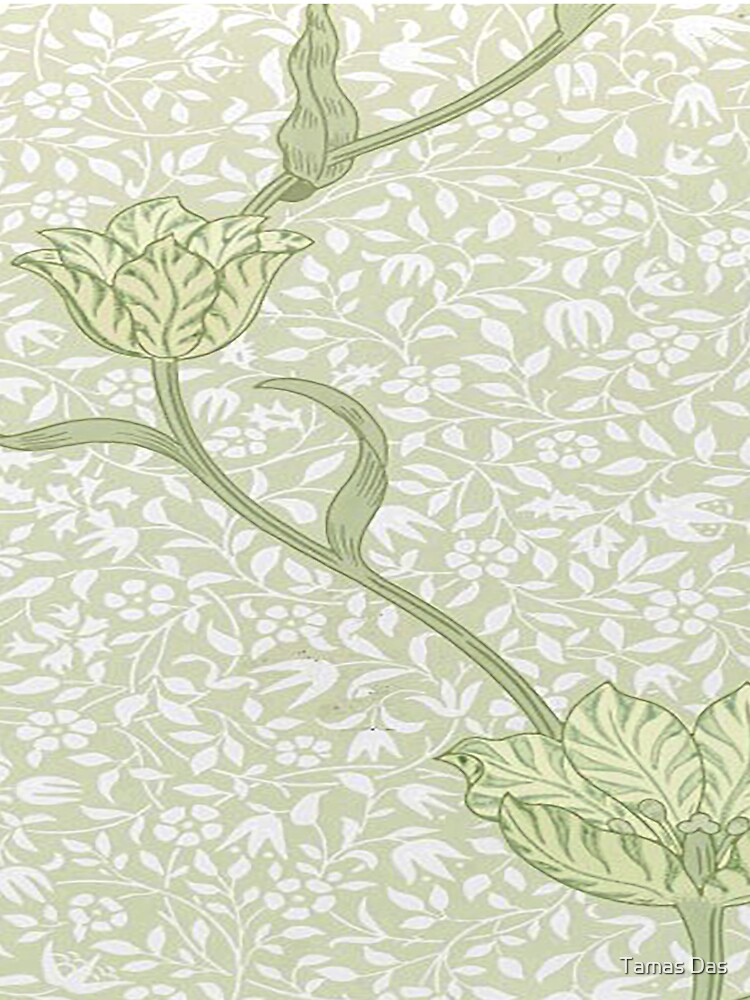 William Morris Garden Tulip pattern , Victorian Green Floral Victorian,  vintage, art nouveau, William Morris art, wallpaper, Morris, Morris  William,