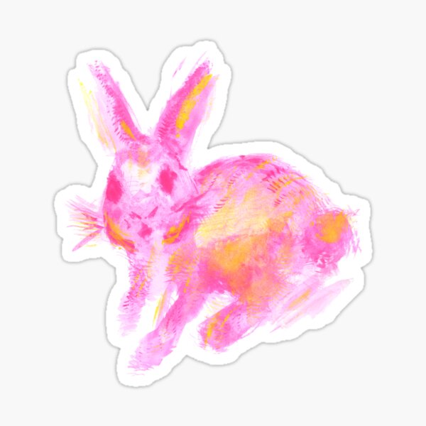 Flossy Bunny Sticker
