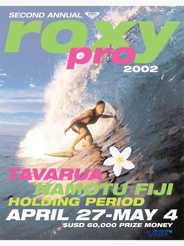Disover 2002 roxy surf Premium Matte Vertical Poster