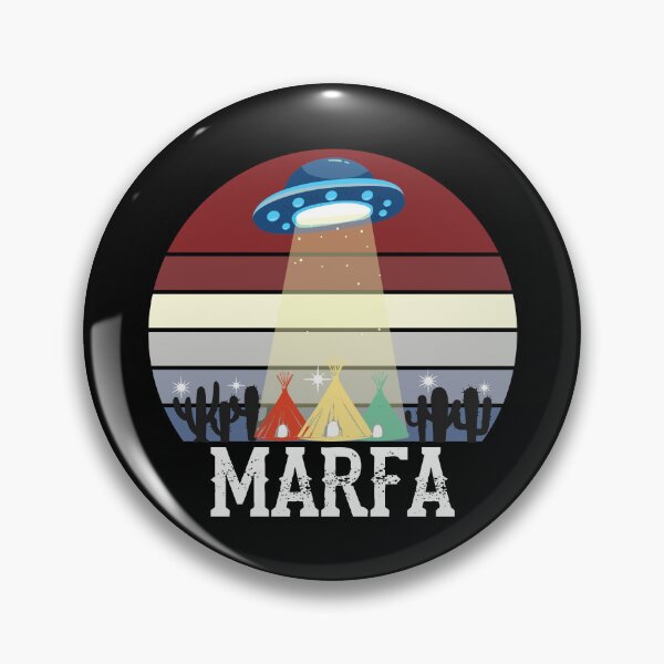 Item preview, Marfa TX Ghost Lights Festival UFO Texas Art designed and sold by alltheprints.