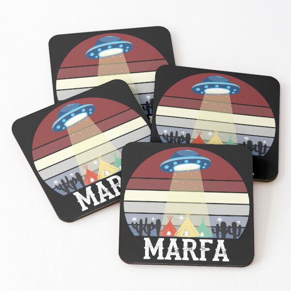 Item preview, Marfa TX Ghost Lights Festival UFO Texas Art designed and sold by alltheprints.