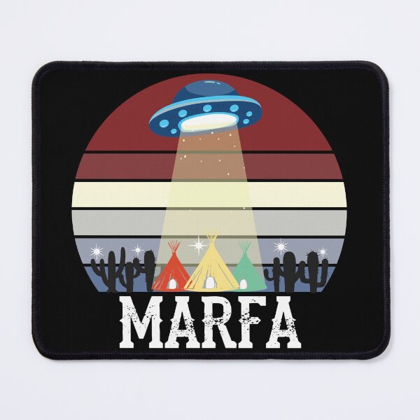 Item preview, Marfa TX Ghost Lights Festival UFO Texas Art designed and sold by alltheprints.