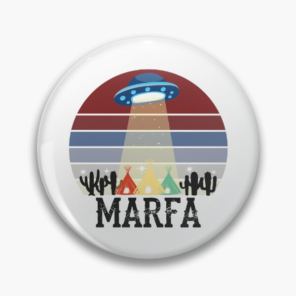 Item preview, Marfa TX Ghost Lights Festival UFO Texas Art designed and sold by alltheprints.