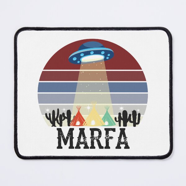 Item preview, Marfa TX Ghost Lights Festival UFO Texas Art designed and sold by alltheprints.