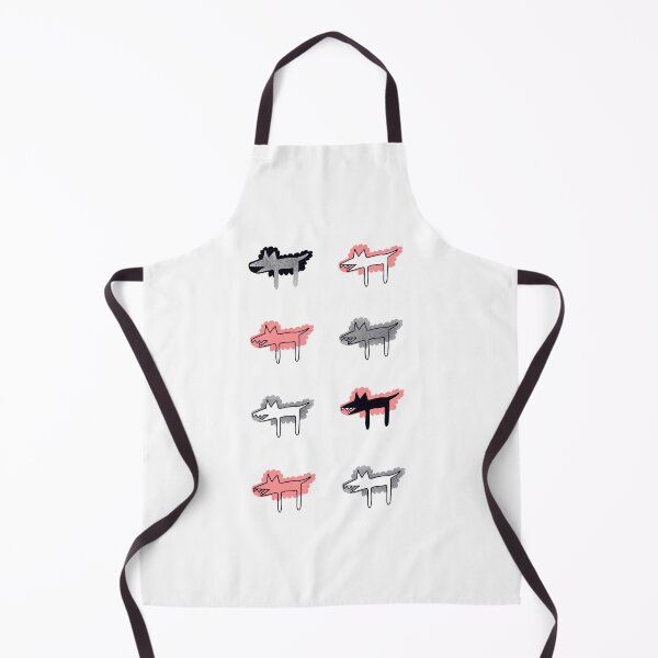 Item preview, Wolves in sheeps' clothing pink fluffy angry white black teeth designed and sold by marie-inks.