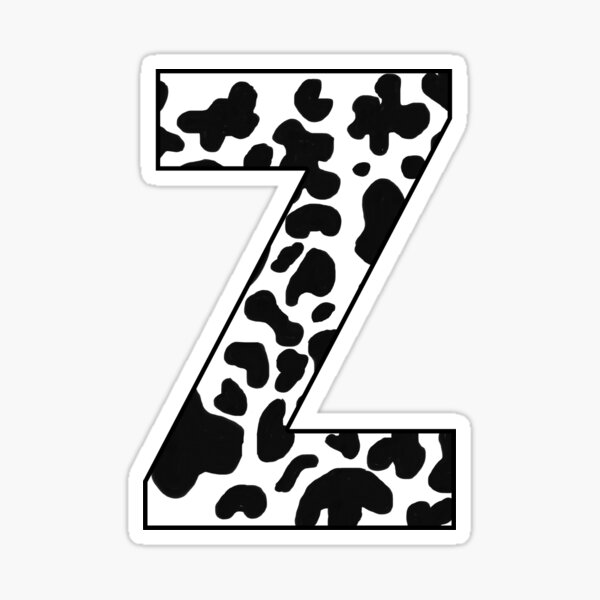 "Initial Letter Z" Sticker for Sale by KGoPrintables Redbubble