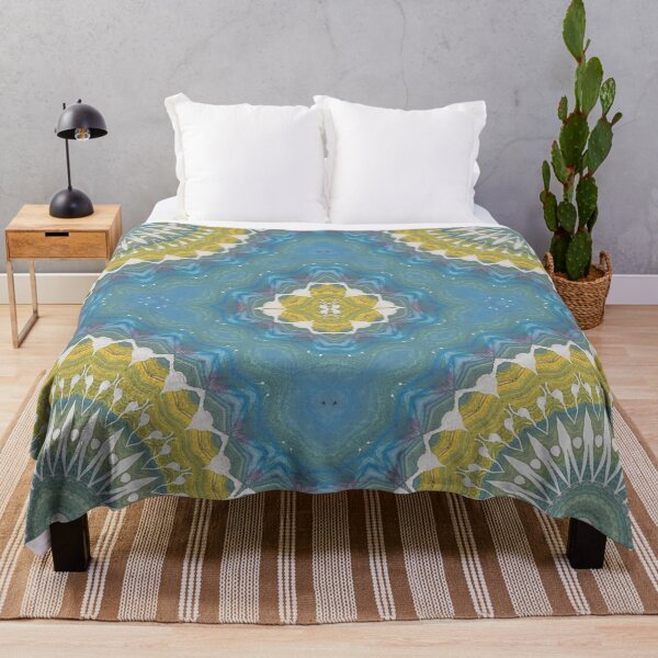 Item preview, Kaleidoscope II - yellow and blue designed and sold by ClaraFae.