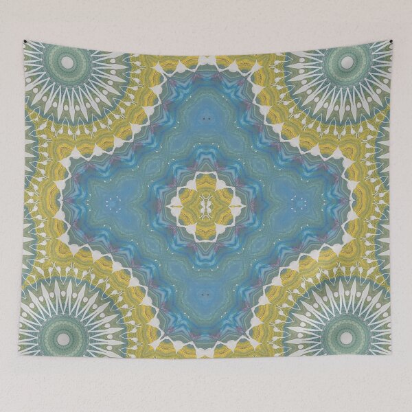 Item preview, Kaleidoscope II - yellow and blue designed and sold by ClaraFae.
