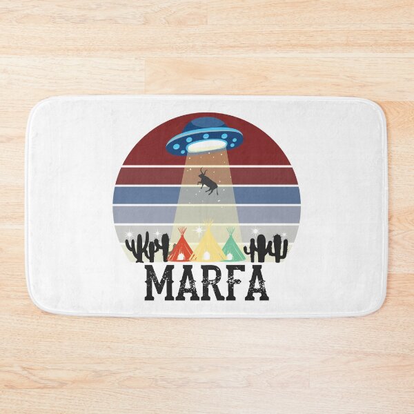 Item preview, Marfa Texas Ghost Lights Festival UFO Cow Abduction designed and sold by alltheprints.