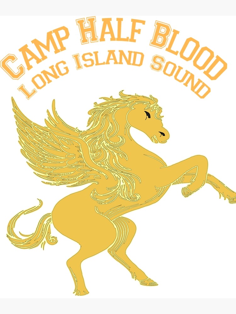 "Authentic Camp Half Blood Long Island Sound Poseidon for kids Orange
