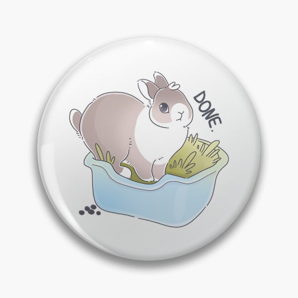 Item preview, Cute litter trained bunny Sticker designed and sold by Seversays.