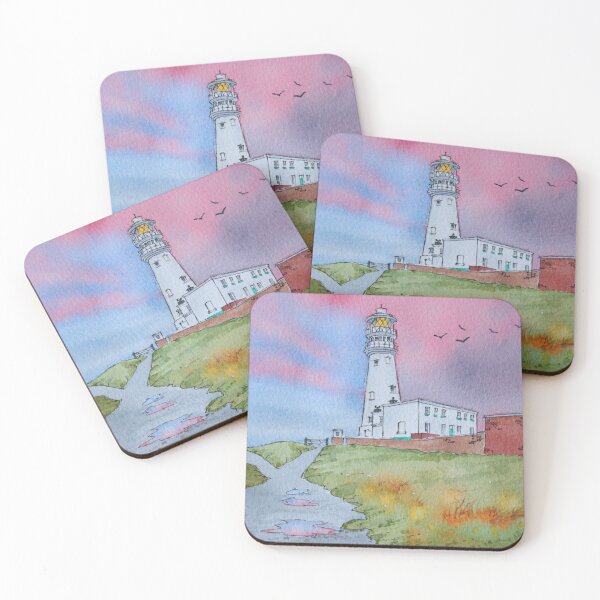Item preview, Flamborough Head Lighthouse at sunset. designed and sold by John Ray.
