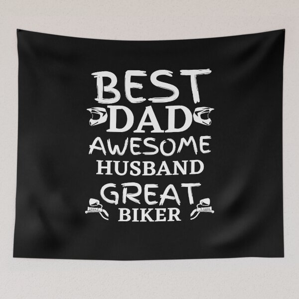 Item preview, Best dad Awesome Husband Great Biker Gift designed and sold by Zilch-o.