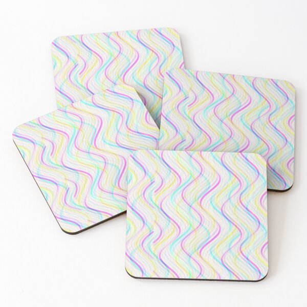 Item preview, Pastel wavy lines designed and sold by Cyber-Spider.
