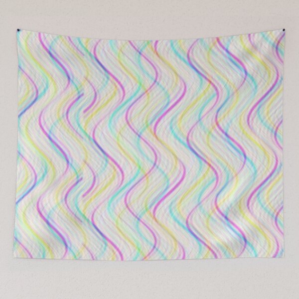Item preview, Pastel wavy lines designed and sold by Cyber-Spider.