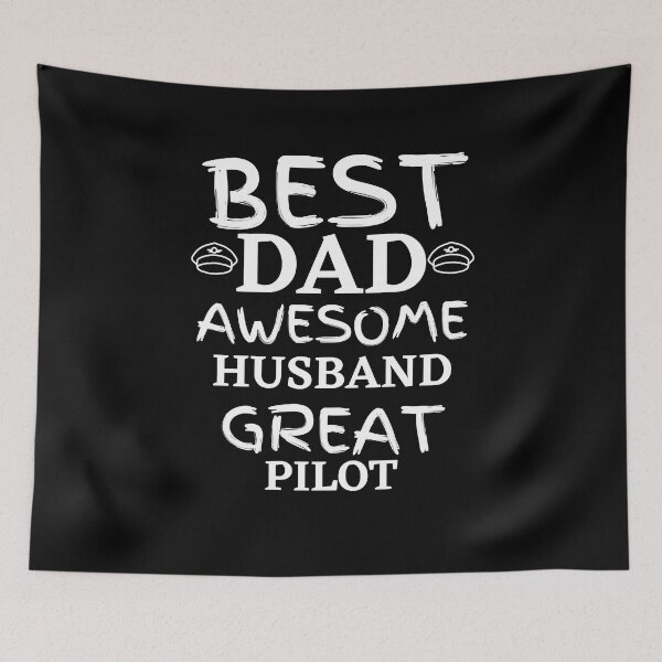 Item preview, Best dad Awesome Husband Great Pilot Gift designed and sold by Zilch-o.