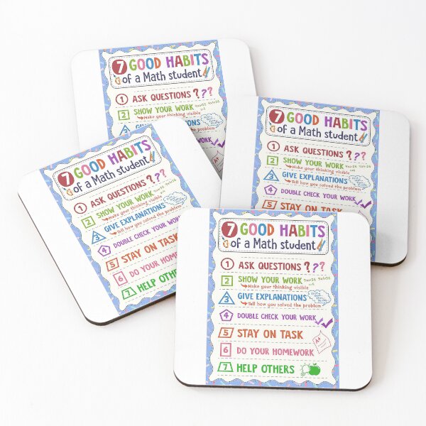 Item preview, Math 7 good habits of a math student Back to school designed and sold by Sineure98.