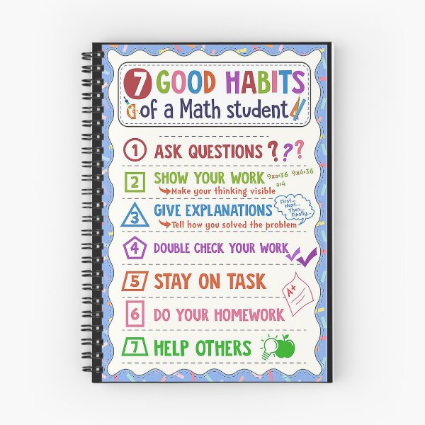 Item preview, Math 7 good habits of a math student Back to school designed and sold by Sineure98.