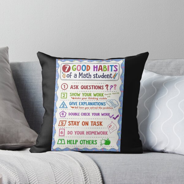 Item preview, Math 7 good habits of a math student Back to school designed and sold by Sineure98.