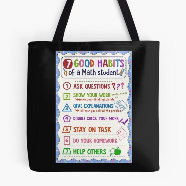Item preview, Math 7 good habits of a math student Back to school designed and sold by Sineure98.