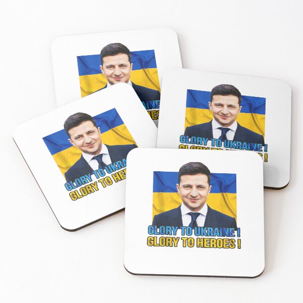 Aperçu de l'œuvre Glory to Ukraine! Glory to Heroes! Volodymyr Zelensky créée et vendue par Donnie56441.