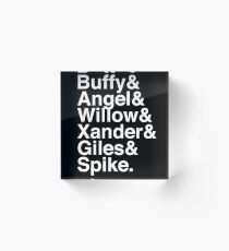 The Scooby Gang Classic White Acrylic Block