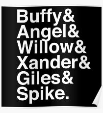 The Scooby Gang Classic White Poster