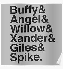 The Scooby Gang Vintage Black Poster