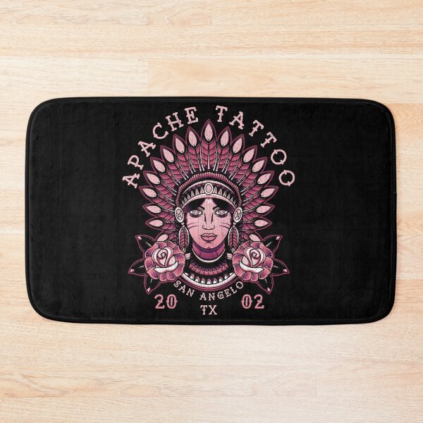 Item preview, Apache Tattoo, Old School Native American Tattoo, San Angelo Texas Studio designed and sold by Proverbial Wisdom Design.