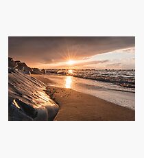 Rays of light at sunset Photographic Print