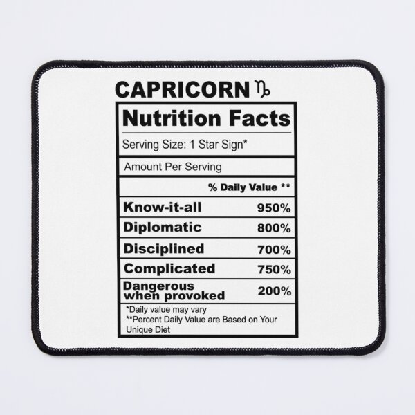 Item preview, Capricorn Chart   designed and sold by MemeTherapy.