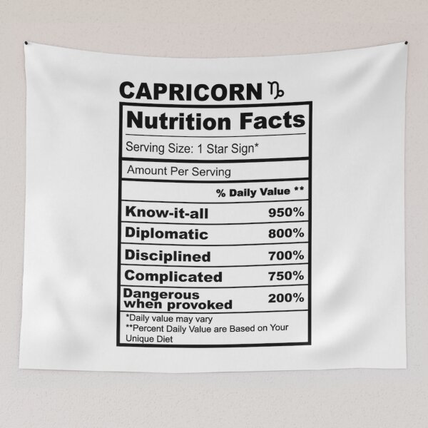 Item preview, Capricorn Chart   designed and sold by MemeTherapy.