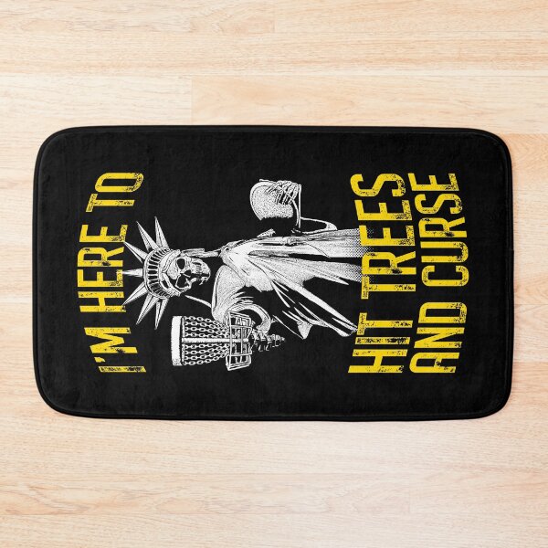 Item preview, I'm Here To Hit Trees And Curse Disc Golf Liberty Skeleton designed and sold by GrandeDuc.