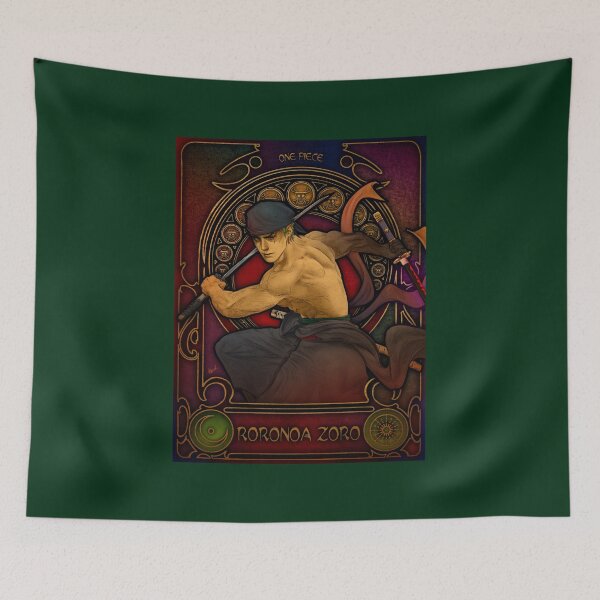 Item preview, FANART Zoro from One Piece in Art Nouveau style 2 designed and sold by AlexaelArtworks.
