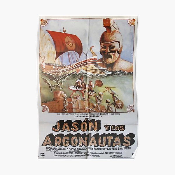 Jason and the Argonauts 1963 Ray Harryhausen Vintage Spanish Poster