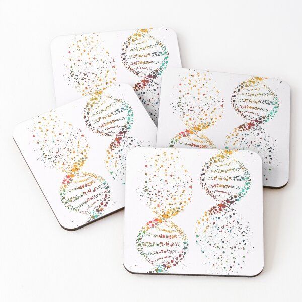 Item preview, DNA, Watercolor Art,Dna double helix genetic Poster designed and sold by robakuobivinsa.