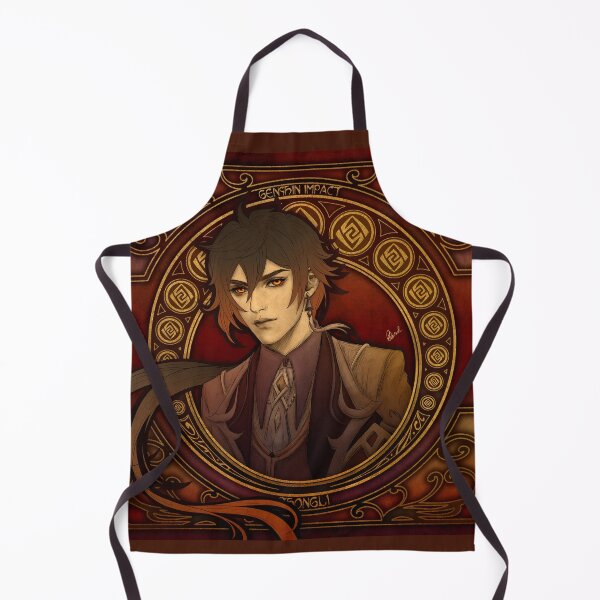 Item preview, Fanart: Zhongli from Genshin Impact in Art Nouveau style designed and sold by AlexaelArtworks.