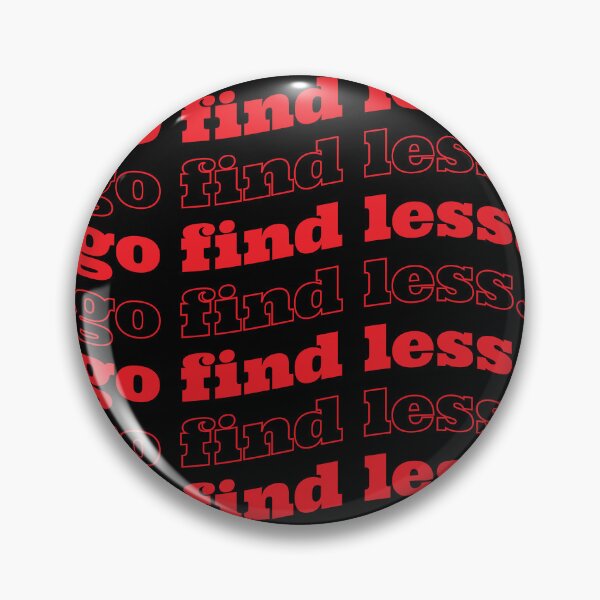 Item preview, Go Find Less Elyse Myers Inspired Design Red Repeating Wave Effect Street Style Typography designed and sold by TheMugsZone.