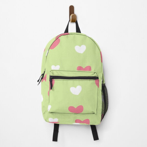 Item preview, Pink & White heart with green background designed and sold by ellinnur.