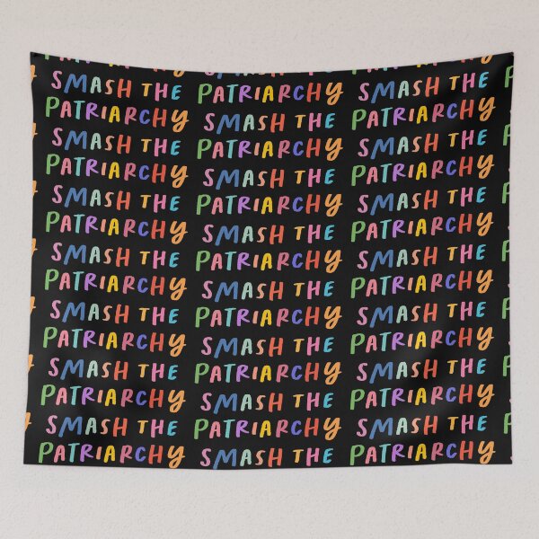 Item preview, Smash the Patriarchy, Feminist, Funny Feminist Gift, Equal Rights, Motivational quotes, rainbow colored calligraphy,  designed and sold by DoorandDoor.